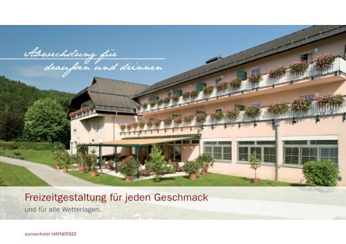 Hausprospekt vom Sonnenhotel Hafnersee - Sonnenhotels