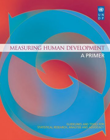 Measuring Human Development: A Primer - UNDP in Egypt