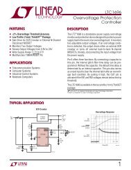 LTC1696 - Overvoltage Protection Controller