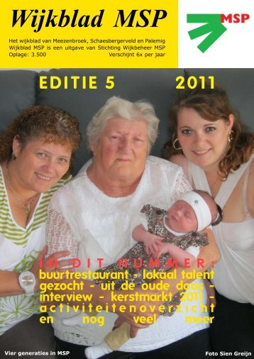 Wijkblad St. Wijkbeheer MSP, ed 5, 2011 - Mijn MSP
