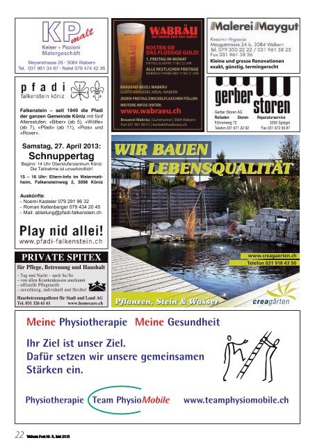 Aktuelle Ausgabe - in Wabern