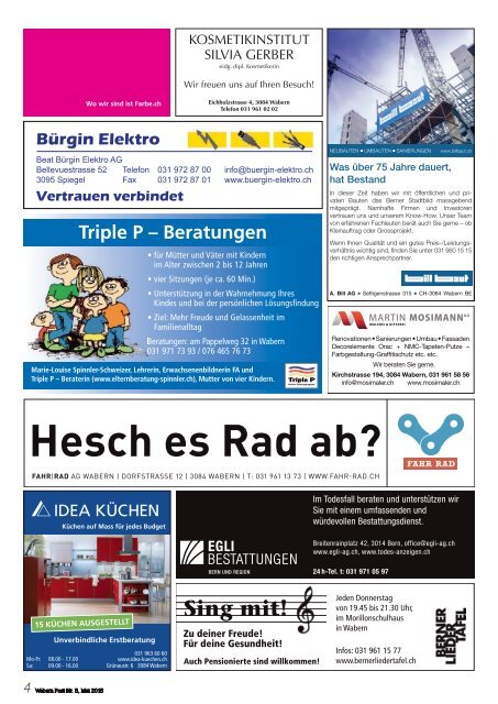 Aktuelle Ausgabe - in Wabern