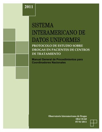 SISTEMA INTERAMERICANO DE DATOS UNIFORMES - cicad