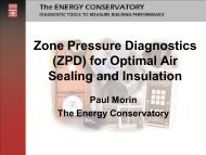 Zone Pressure Diagnostics (ZPD) - The Energy Conservatory