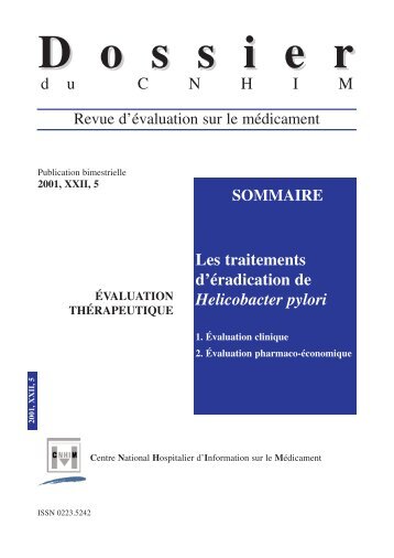 Traitement d'Ã©radication de Helicobacter pylori - CNHIM