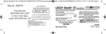 Lesco Bandit 2F 40 oz 79051212C 090325A ETL 070710