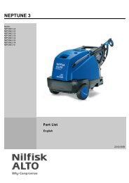 NILFISK JETWASH PRESSURE WASHER C125.3 WALL MOUNTED WIND UP HOSE