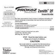 Prokoz Zenith 2F 1 gal 80886861A 110519AV1 ETL 040412