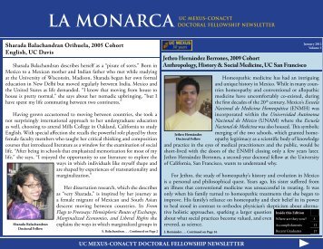 La Monarca - UC Mexus - University of California, Riverside