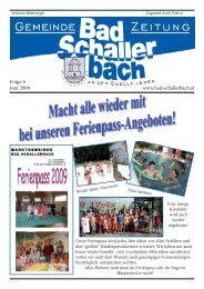 Folge 6 Juni 2009 www.bad-schallerbach.at - Gemeinde Bad ...