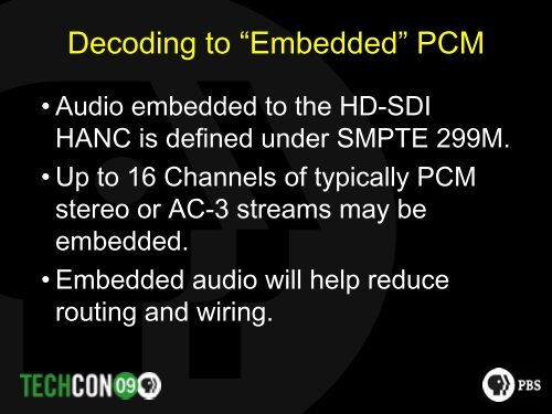 Dolby AC-3 in a Broadcast Plant - PBS