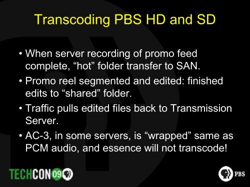 Dolby AC-3 in a Broadcast Plant - PBS