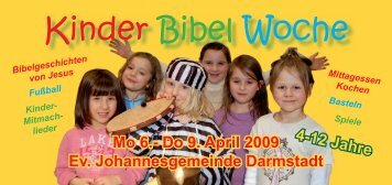 Kinder Bibel Woche - Ev. Johannesgemeinde Darmstadt