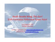 SHIFT FORMATION PPT - Gregory Double Wing