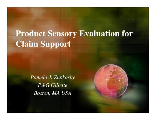 Product Sensory Evaluation for Claim Support - Sensory Spectrum