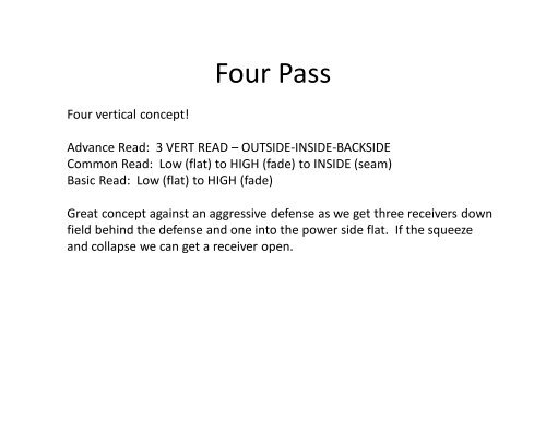 Play Action Passing - Gregory Double Wing