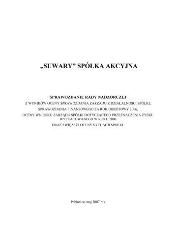 Załącznik w formacie PDF - Suwary S.A.