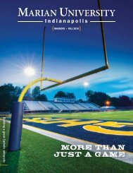 Download the fall 2010 issue of the Marian University Magazine.