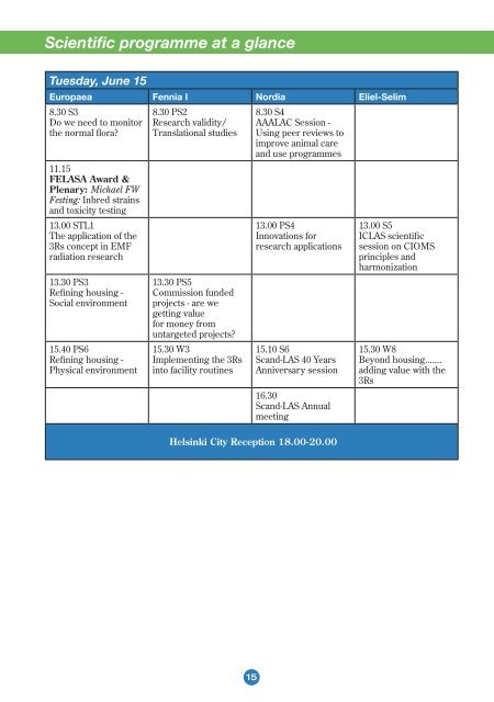 Scientific programme - Scand-LAS