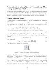 7 Approximate solution of the heat-conduction problem using ...