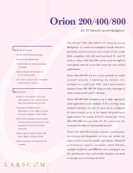 Orion 200/400/800 - A Matter of Fax