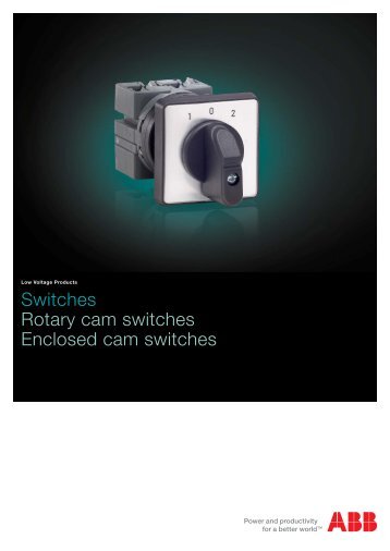 Switches Rotary cam switches Enclosed cam ... - VAE ProSys sro