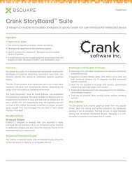 DATASHEET - Crank Storyboard Suite - Bsquare