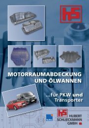 motorraumabdeckung und Ã¶lwannen - Hubert Schlieckmann GmbH