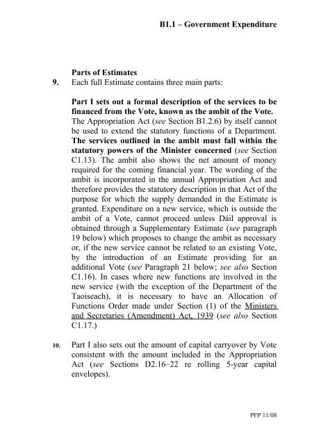 Section B â The Financial Framework - Government Accounting
