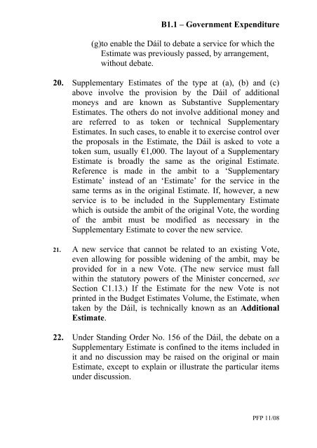 Section B â The Financial Framework - Government Accounting