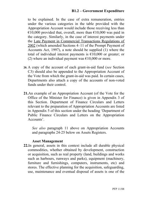 Section B â The Financial Framework - Government Accounting