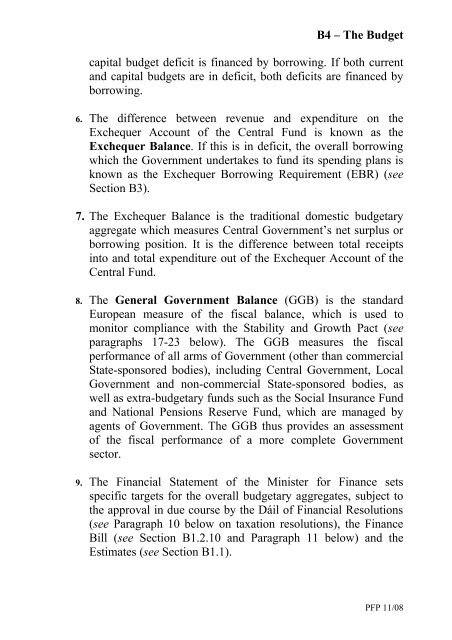 Section B â The Financial Framework - Government Accounting