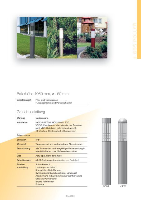 GBS Leuchten Katalog 2011