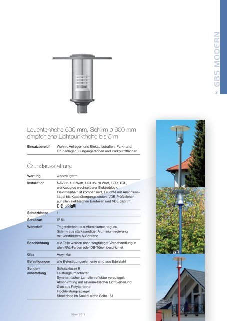 GBS Leuchten Katalog 2011