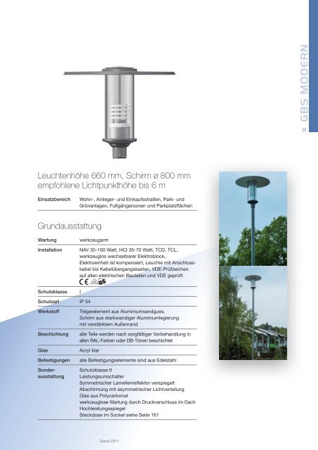 GBS Leuchten Katalog 2011
