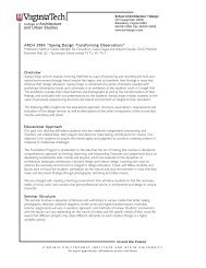 a syllabus SD2012 - School of Architecture + Design - Virginia Tech