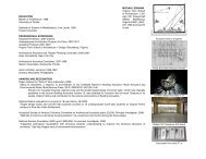 Curriculum vitae - School of Architecture + Design - Virginia Tech