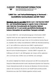 20080624_Einkaufs- Verkaufsleitertagung - CARAT Gruppe