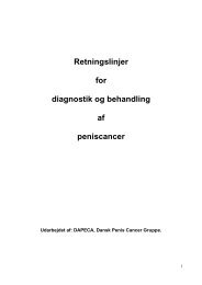 Retningslinjer for diagnostik og behandling af peniscancer - DUCG