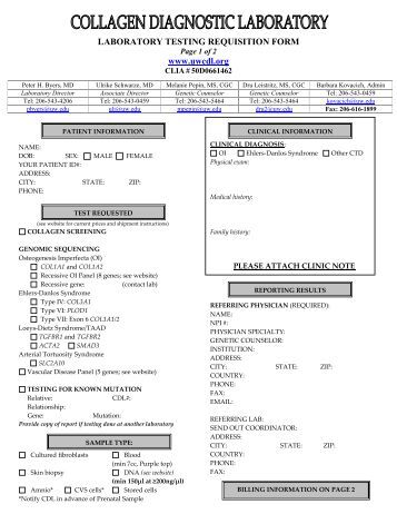 How do you download lab test requisition forms?