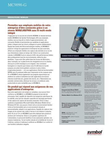 MC9090-G Datasheet-French - Motorola Solutions