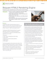 Bsquare HTML5 Rendering Engine