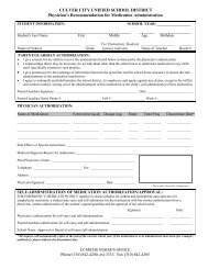 Medication Authorization Form.pdf - Culver City Unified School District