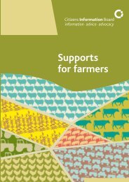 Supports for farmers (2011) (pdf) - Citizens Information Board