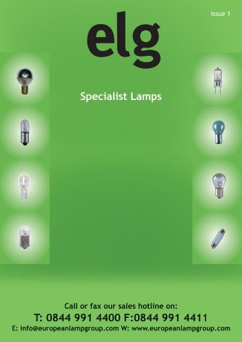 Specialist Lamps v4.indd - European Lamp Group