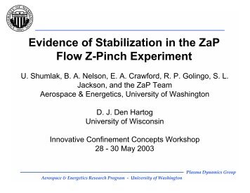 Evidence of Stabilization in the ZaP Flow Z-Pinch Experiment