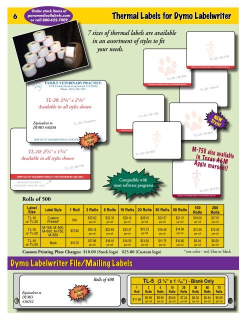 ParaMedical Labels