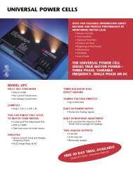 UNIVERSAL POWER CELLS - Load Controls Inc