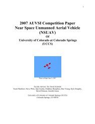 2007 AUVSI Competition Paper Near Space Unmanned Aerial Vehicle