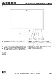 HP LE1851w 18.5-inch Widescreen LCD Monitor